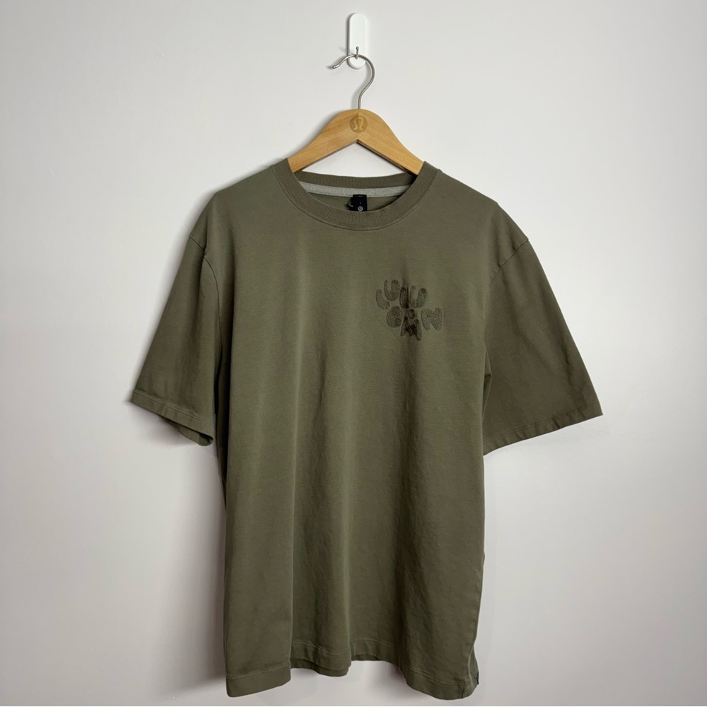 Lululemon Heavyweight Cotton Jersey T-Shirt *Embroidered Rover Size Large